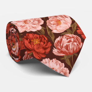 Pfingstrosen Florale Trauzeugen Hochzeit  Krawatte