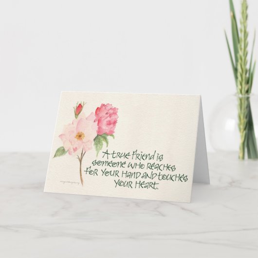 Pfingstrosen-Freunde Karte (Vorderseite)