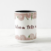 Pfingstrosen-Grace-Elegante Blumenkunst Tasse (Zentrum)