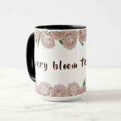 Pfingstrosen-Grace-Elegante Blumenkunst Tasse (Vorderseite Links)