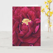 Pfingstrosen-Gruß-Karte Karte (Gelbe Blume)