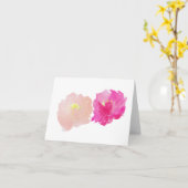 Pfingstrosen-Gruß-Karte Karte (Gelbe Blume)