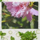 Pfingstrosen Handtuch (Gefaltet)