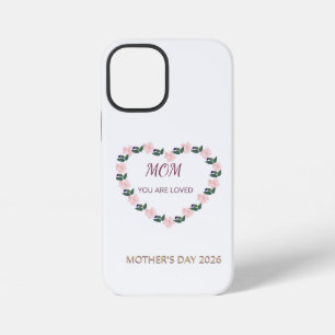 Pfingstrosen-Herzpflege für Mama iPhone 12 Mini Hülle