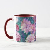 "Pfingstrosen-" Impressionist-BlumenTasse Tasse (Links)