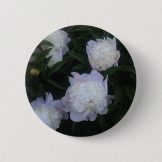 Pfingstrosen-Knopf Button