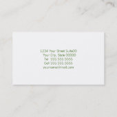 Pfingstrosen-Liebe-Geschäfts-Karte (weiß) Visitenkarte (Rückseite)