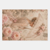 Pfingstrosen Manor Französischer Garten Viktoriani Geschenkpapier Set (Vorderseite)