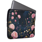 Pfingstrosen-Mitternachtsgarten-Blüte Laptopschutzhülle (Vorne Rechts)