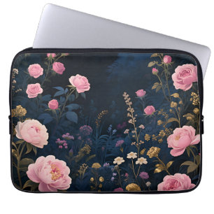 Pfingstrosen-Mitternachtsgarten-Blüte Laptopschutzhülle