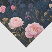 Pfingstrosen-Mitternachtsgarten-Blüte Seidenpapier (Ausschnitt)