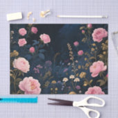 Pfingstrosen-Mitternachtsgarten-Blüte Seidenpapier (Handwerk)