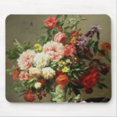 Pfingstrosen, Mohnblumen und Rosen, 1849 Mousepad (Vorne)