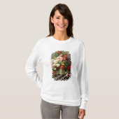 Pfingstrosen, Mohnblumen und Rosen, 1849 T-Shirt (Vorne ganz)