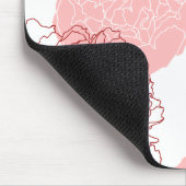 Pfingstrosen-Motiv Mousepad (Ecke)