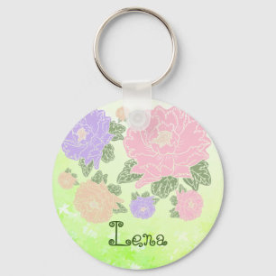 Pfingstrosen, persönlich schlüsselanhänger