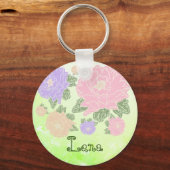 Pfingstrosen, persönlich schlüsselanhänger (Vorderseite)