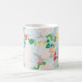Pfingstrosen-Pink Kaffeetasse (Mittel)