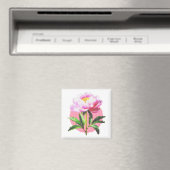 Pfingstrosen-Punkt-Mosaik-Blume Magnet (In Situ (Geschirrspüler))