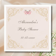 Pfingstrosen-Rokokó-Vintage-Blumen-Baby-Shower
