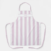Pfingstrosen-Rosa Candy Stripe Schürze (Vorderseite)