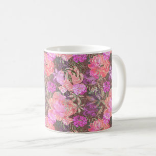 Pfingstrosen rosa Rosenblüten Blumen Garten Blumen Kaffeetasse