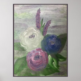 Pfingstrosen & Stockrosen Druck, Poster