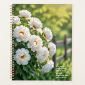 Pfingstrosen-Symbolik-Kalender Planer (Vorderseite)