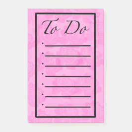 Pfingstrosen To-Do-Liste Post-it-Notizen Post-it Klebezettel