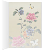 Pfingstrosen-u. Schmetterlings-doppelte (Innen (Rechts))