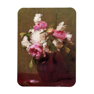 Pfingstrosen-und Rosen-Magnet Henri Fantin-Latour Magnet