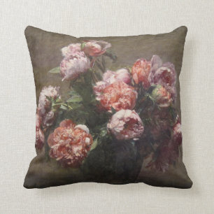 Pfingstrosen von Henri Fantin-Latour Wurfkissen Kissen