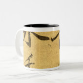 Pfingstrosen Zweifarbige Tasse (Vorderseite Links)