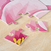 Pfingstrosenblüten mit goldenem Blattmuster Puzzle (Seite)