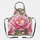 Pfingstrosenblüten Schürze (Vorderseite)