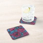 Pfingstrosengarten Getränkeuntersetzer (Rechte Seite)