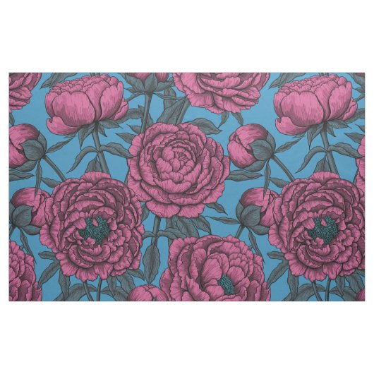 Pfingstrosengarten Stoff (Fat Quarter (45,7 x 55,9 cm))