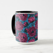 Pfingstrosengarten Tasse (Vorderseite Links)