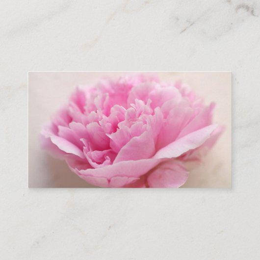 Pfingstrosennahaufnahmemamma Telefonnummerkarte (Rückseite)