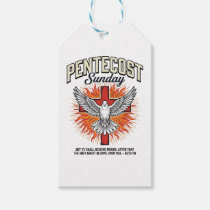Pfingstsonntag Taube Kreuz Vintage-Shirt Geschenkanhänger