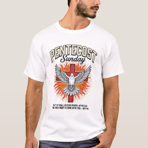 Pfingstsonntag Taube Kreuz Vintage-Shirt T-Shirt