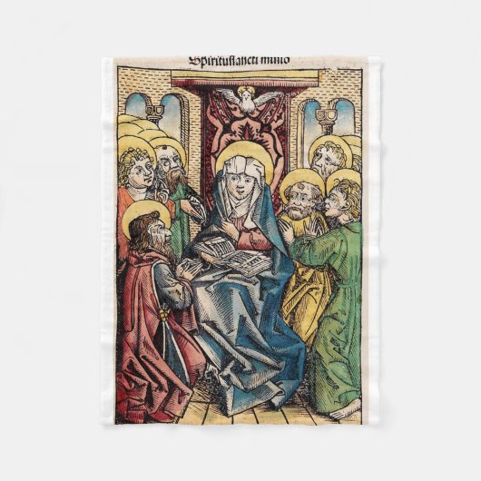 Pfingstszene nach Ostern Fleecedecke (Vorderseite)