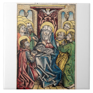 Pfingstszene nach Ostern Fliese