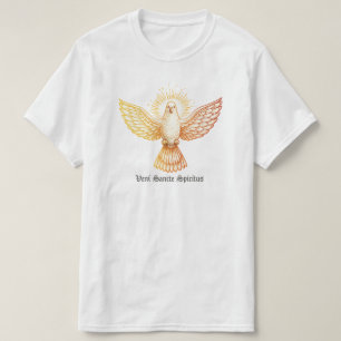 Pfingsttag Feuer Flügel Vogel Gold Flam Ästhetik T-Shirt