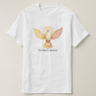 Pfingsttag Feuer Flügel Vogel Gold Flam Ästhetik T-Shirt