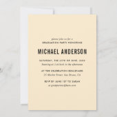 Pfirsich | 6 Foto Chalkboard Graduation Party Einladung (Rückseite)