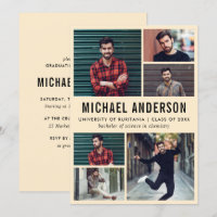 Pfirsich | 6 Foto Chalkboard Graduation Party