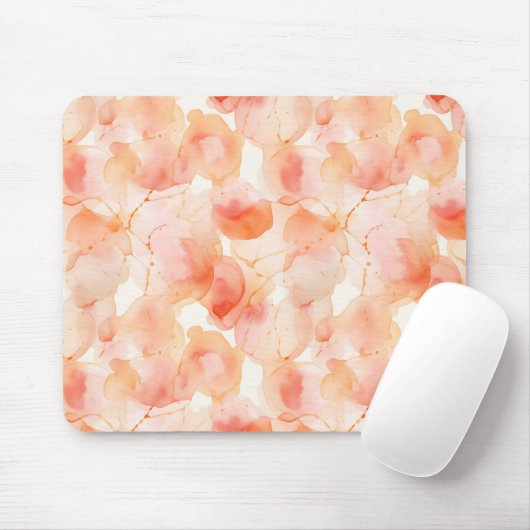 Pfirsich Abstrakt Mousepad (Mit Mouse)