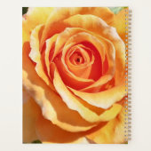 Pfirsich-Aprikosen-Rosen-Planer für die Hochzeitsp Planer (Rückseite)