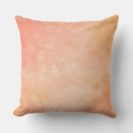 Pfirsich-Aquarell-Wurfskissen Kissen